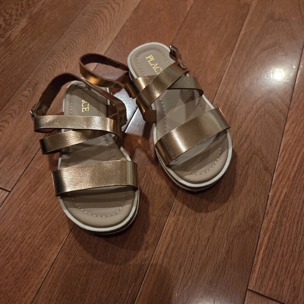 Place Gold Toddler Sandals